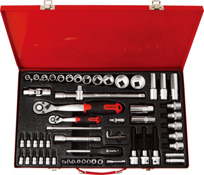 T45417 Набор головок и аксессуаров 1/4" и 1/2", 60 предметов
