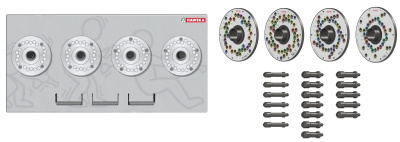 Набор фланцевых адаптеров "World Kit II", для балансировочных станков с диаметром вала 40мм Набор фланцевых адаптеров "World Kit II", для балансировочных станков с диаметром вала 40мм